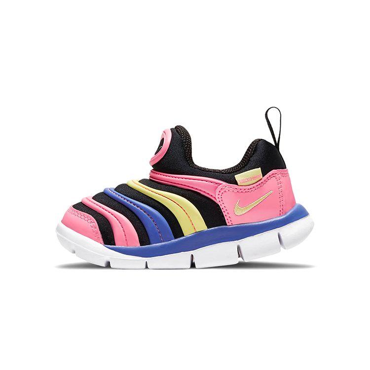 Nike Dynamo Free Caterpillar Sports Casual Low-Top Walking Shoes Baby Shoes Pink Black Blue 343938-025