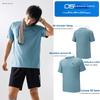 Anta Einfaches Rundhals-Kurzarm-Sport-T-Shirt Herren Oberteile Wolkenblau 952627103-9