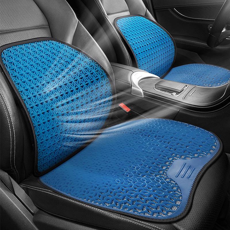 Zhongheng Yaz Buz İpeği Petek Jel Havalandırmalı Araba Bel Desteği Yastığı