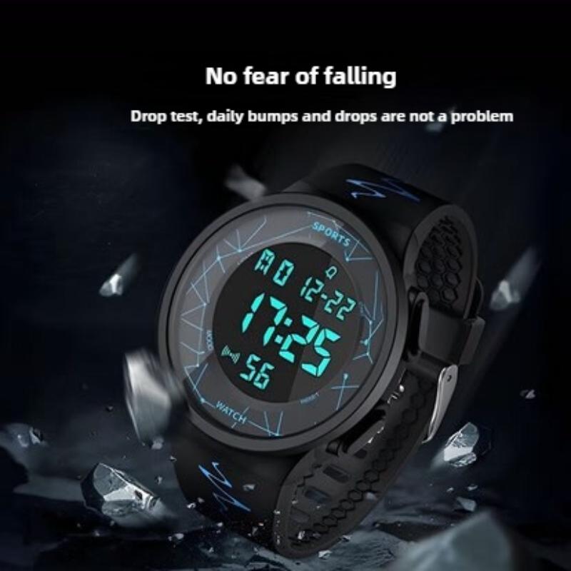 Glow-in-the-Dark Electronic Watches for Teenagers and Junior High School Students Trendy and Simple Unisex Multifunctional