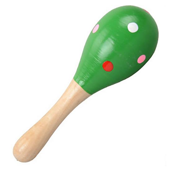 Wooden Maracas Multiple Colour Auditory Training Educational Toy Baby Sand Hammer Instrument Toy for Boys Girls