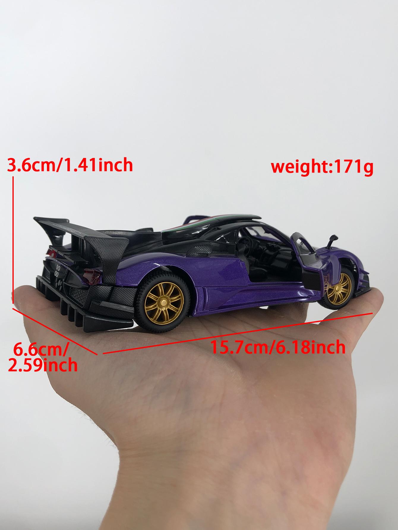 

CCA 1:31 Pagani Zonda Revolution model car, zinc alloy metal ornament, collectible gift car фіолетовий