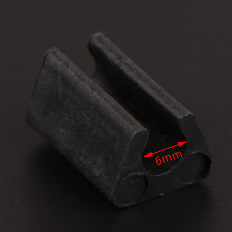 

10 шт. U-образная нескользящая накладка на ножку стула, противоскользящая передняя накладка на бампер, демпфер для стула, полезная накладка на ножку стула, защита пола 6mm чёрный