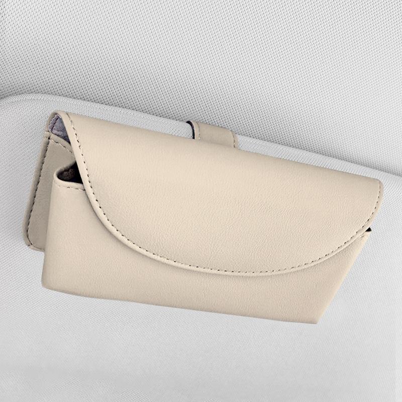 Car-Mounted Eyeglass Case Storage Box Sunshade Organizer - Interior Automotive Eyeglass Holder And Decoration Accessory