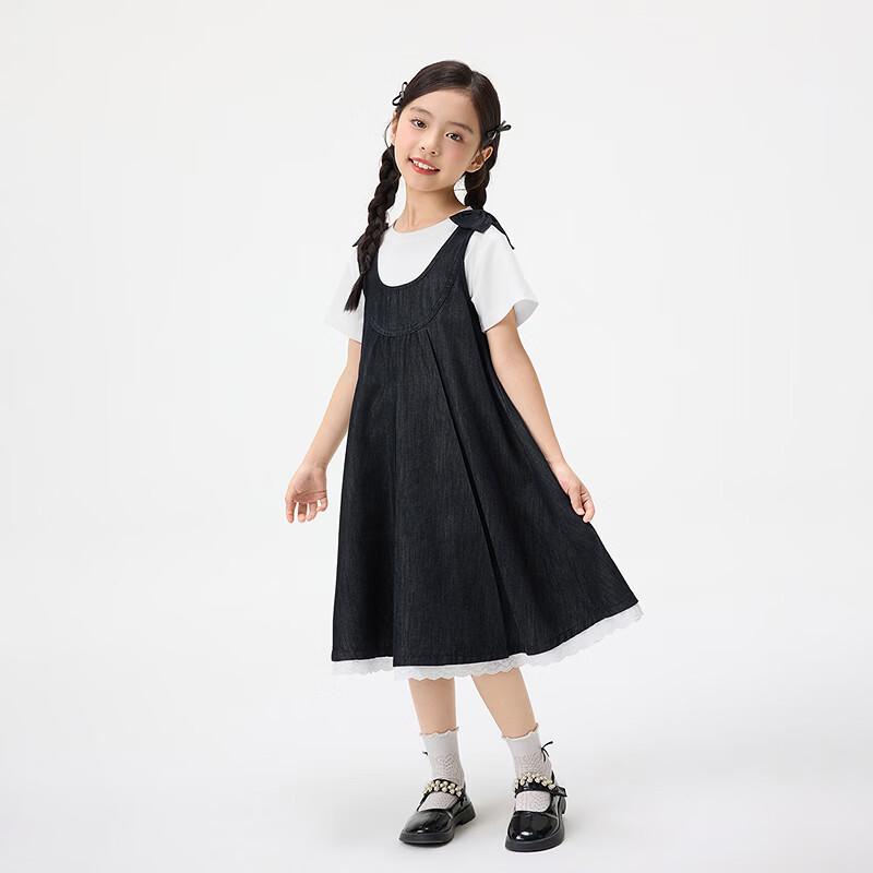 Girls  Summer Sleeveless A-line Dress with Bowknot 150