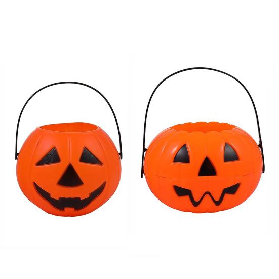 Feiertagsdekoration Requisiten 1/2/3 Stück Halloween Kürbis Süßigkeiten Eimer, Süßes oder Saures Halter Korb, Korb Jack-O-Lantern Süße Snack Eimer mit