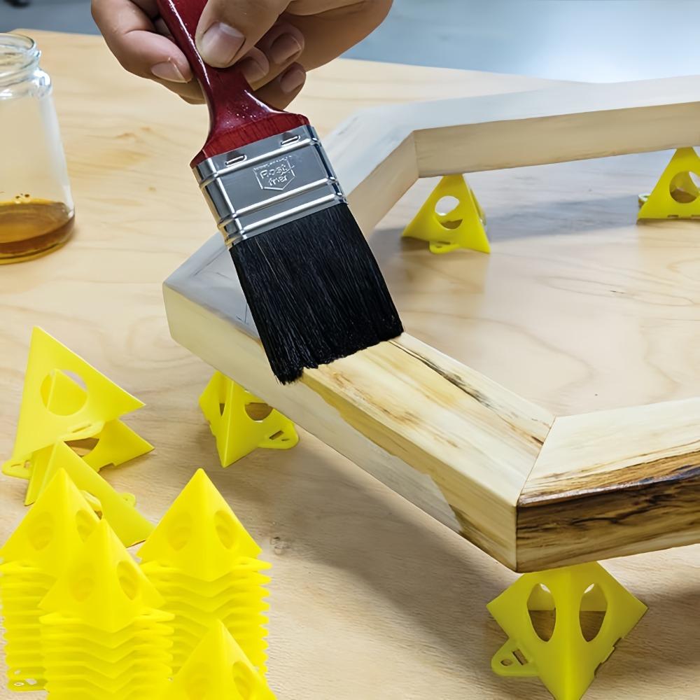 1-50PCS Pyramid Shaped Triangular Bracket Mini Cone Woodworking Spray Painting Door Plank Support Cushion Block Paint Tools