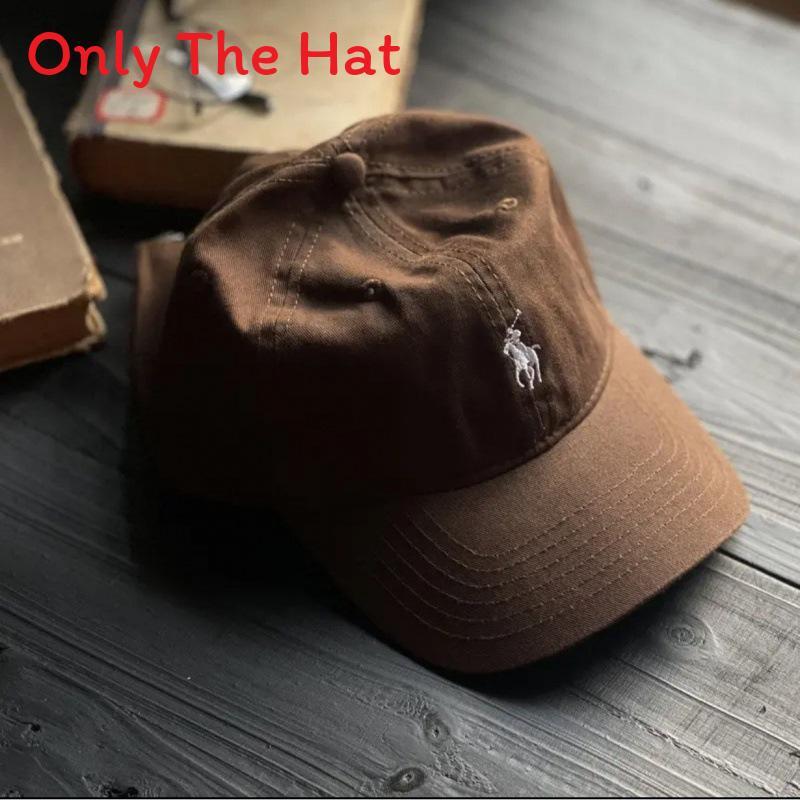 Polo Cotton Sun Hat With Large Brim For Outdoor Sunshade And Fashion Accessory