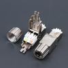 1Pc Cat7 Cat6A Cat8 Rj45 Connector Tool-Free Zinc Alloy Shielded Ethernet Termination Plugs