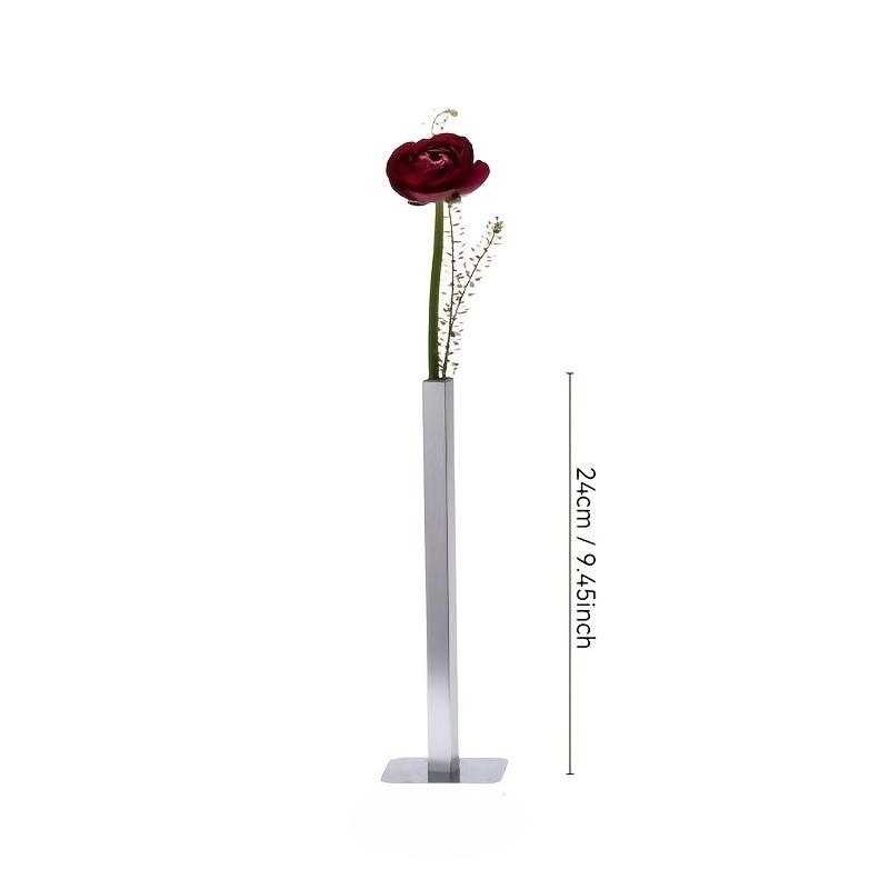 Edelstahlvase | Minimalistische Blumenvase für Wohnkultur, Luxuriöser Metall-Blumenarrangement-Behälter für Hochzeit Wohnkultur