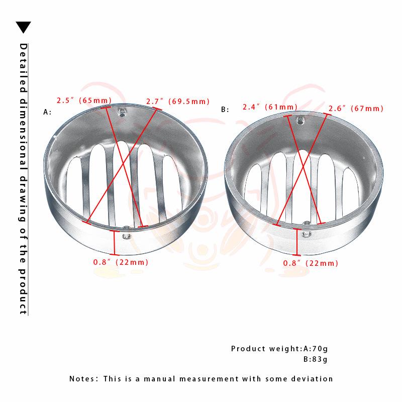 Compatible Front Turn Signal Light Cover for Harley Sportster 883/481/200 Series.