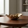 Sculptural Fruit Bowl Toned with Cutouts Openwork for Tabletop, Entryway, Dining Table
