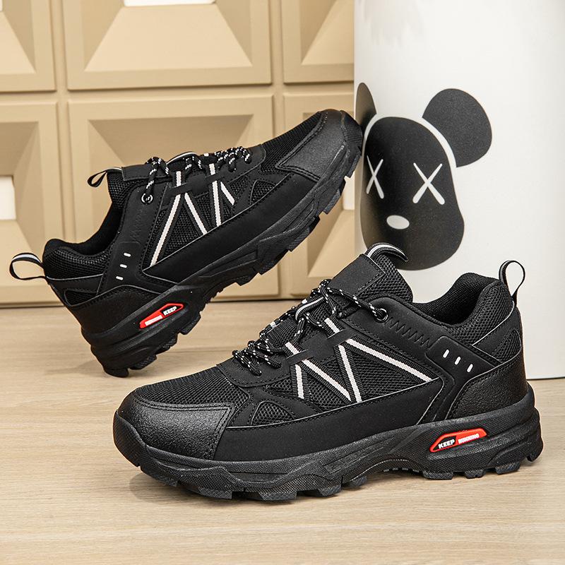 

Новая пара, та же большая мода, тренд, уличные внедорожные походные ботинки, походные ботинки, пара, модная обувь 47 чёрный