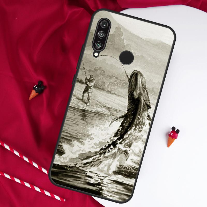 Fish Fishing For Huawei Nova 5T 9 10 SE 7i 8i 11i 12i Y73 Y90 Y70 Y72 Y61 Y91 Y60 P20 P40 P30 Lite Case