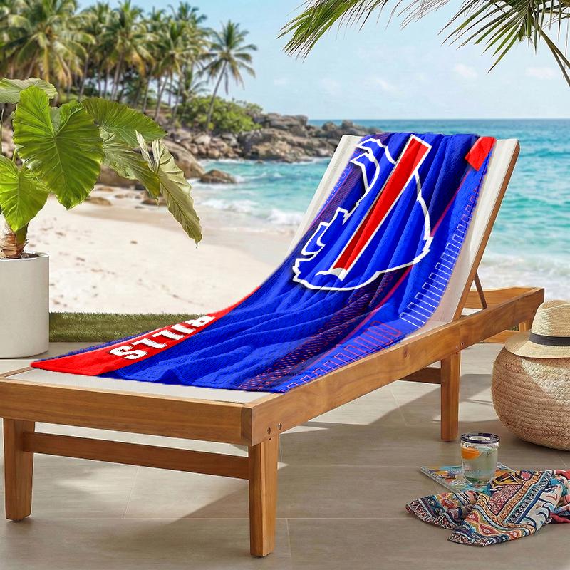 Bills Team Fashion Beach Towel: Ideal for Summer Adventures Soft, Absorbent and Quick Drying Suitable for Swimming and Bathing