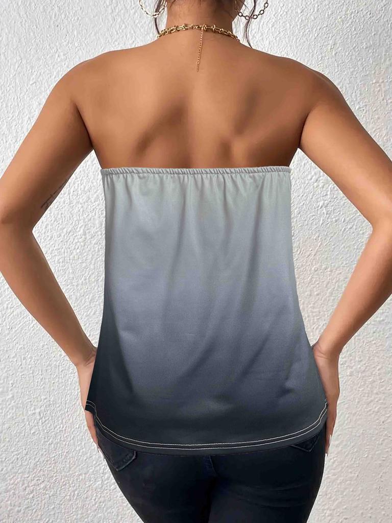 Women's Basic Casual Stretchy Long Bandeau Tube Top Strapless Undershirts