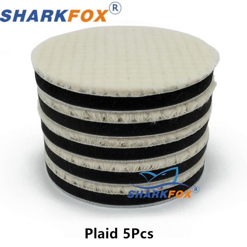 Sharkfox Car Soft Wool Buffing Polishing Pad Professional Detailing Mixed Auto Wash Maintenance Accessories