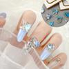 Nail Art Accessories: Alloy Rhinestone Set with Bow, Heart, Fishtail DIY Decorations