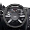 For Jeep Suede Carbon Fiber Steering Wheel Cover Fit Renegade Compass Wrangler Jk Grand Cherokee Wk2 Jl Gladiator Tj Patriot DX