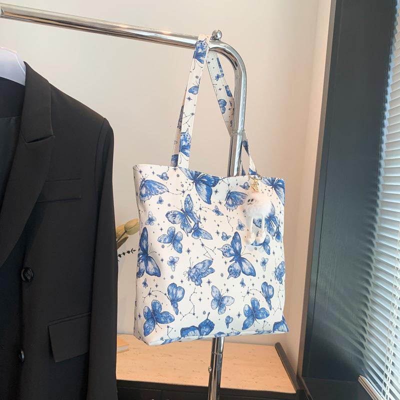 Large Capacity Tote Bag Women's New Summer Beautiful and Fashionable Simple Texture Contrasting Color Commuter Shoulder Bag