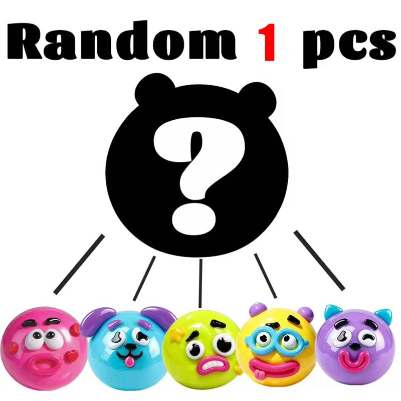 Detachable Funny Face Parts Dog Expression DIY Stress Ball Non-toxic Knead Stretch Release the Mood Classroom Fidget Calming Toy