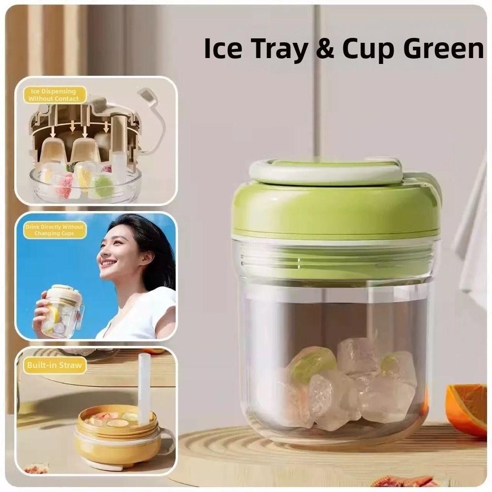 380ml Ice Cube Water Bottle Reusable Ice Mould Tray DIY Ice Cube Molds  Travel