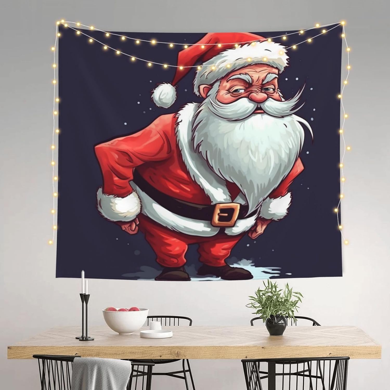 Tapestry Wall Hanging Funny Santa Claus Tapestry For Bedroom Personalized Custom Backdrop Banner Aesthetic Wall Tapestries Wall 100X70CM