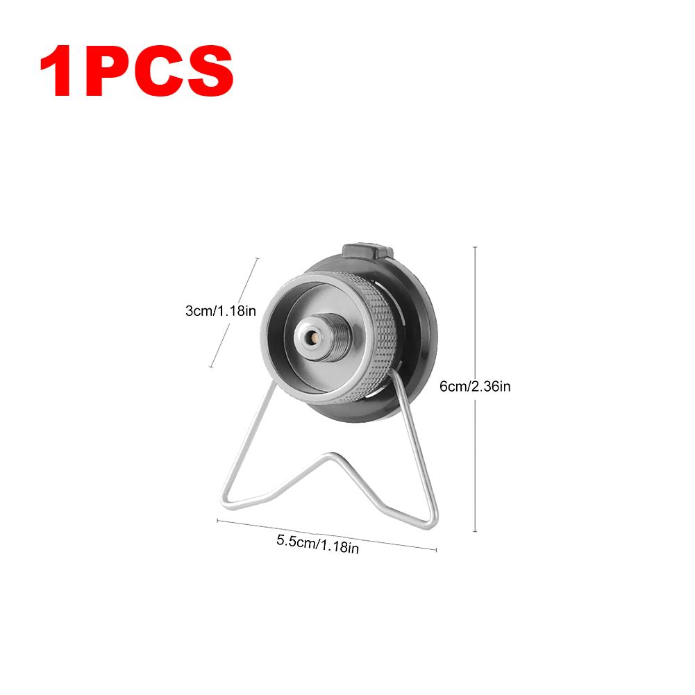 1-10PCS Butane Gas Stove Adapter Portable Gas Tank Converter With Bracket Butane Gas Conversion Joint Outdoor Stove Accessories