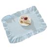 French Design Cloth Placemat Ruffle Edges Gingham Plaids Washable Table Mat For Banquets Wedding Parties Home Decors