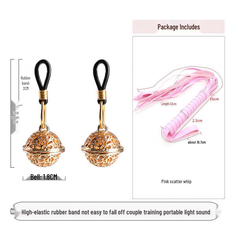 Bell Nipple Clamps: Wearable SM Training Toys for Outdoor Erotic Stimulation and Punishment