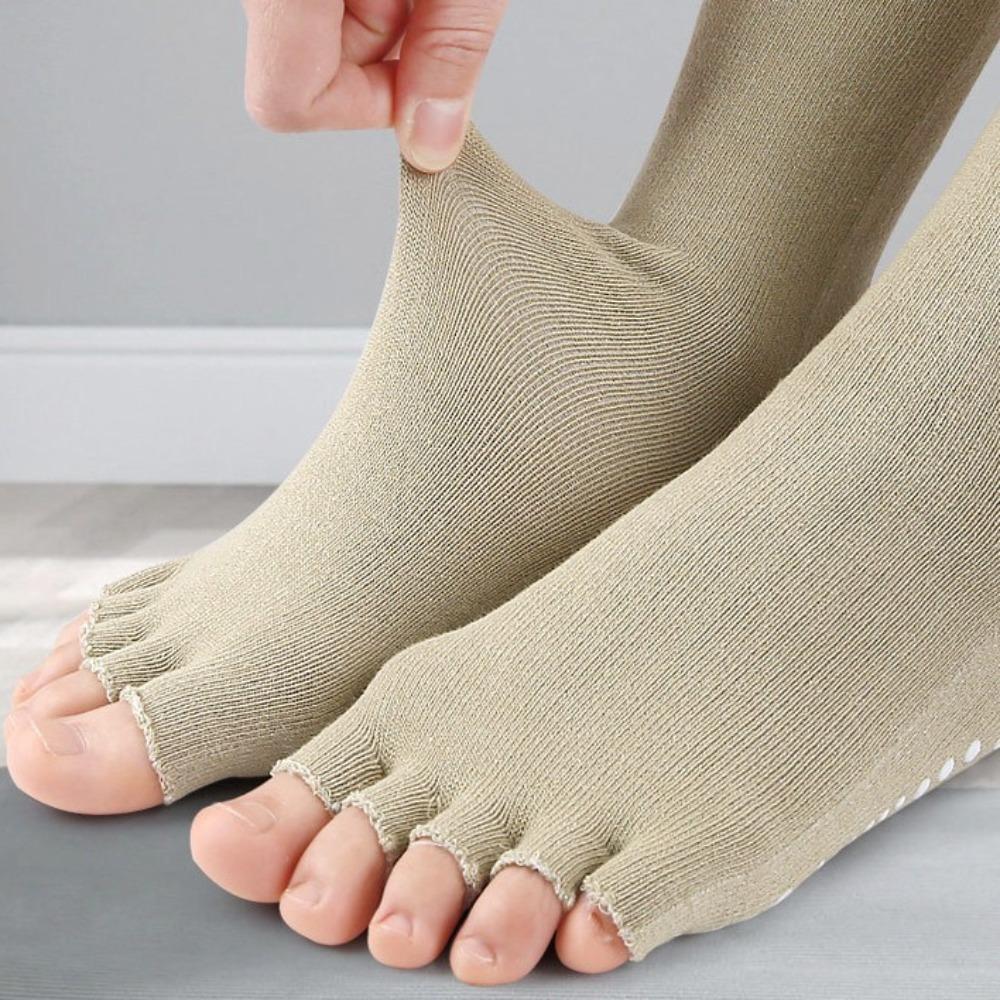 Toe Separation Exposed Sport Five Finger Socks Short Cotton Socks  Yoga