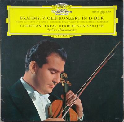 LP Record JOHANNES BRAHMS CHRISTIAN FERRAS Violinkonzert In DDur Violin Con 138930 Deutsche Grammo Germany Classical Used