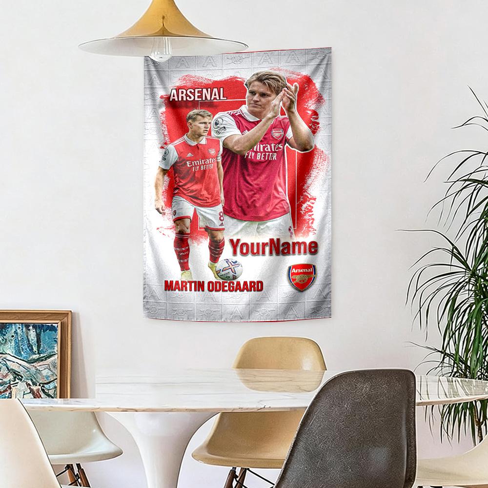 Arsenal Custom Your Name Wall Decor Tapestry Art For Pet Memorial Birthdaywedding Party Backdrop Family Gift