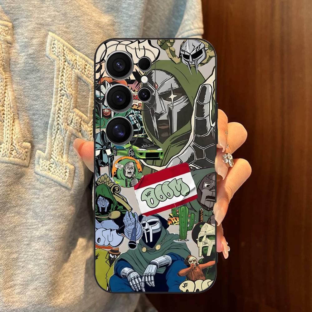 M-MF Rapper D-DOOM Phone Case For Samsung S 24 Fe 25 Ultra Plus 20 Lite 21 30 22 23 24 22 Ultra 5G Fundas