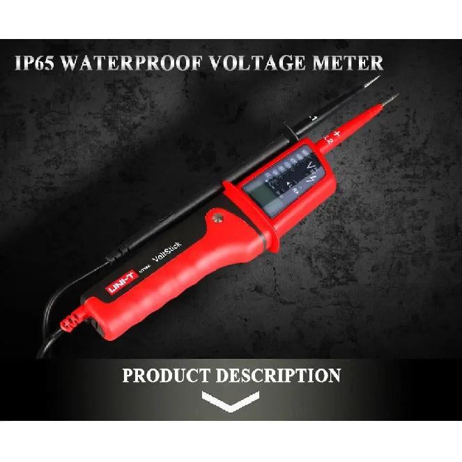 UNI-T UT15C Waterproof Digital Voltage Meter 0V~690V AC/DC Voltage Testers LCD Display Auto Range Phase Rotation voltage tester