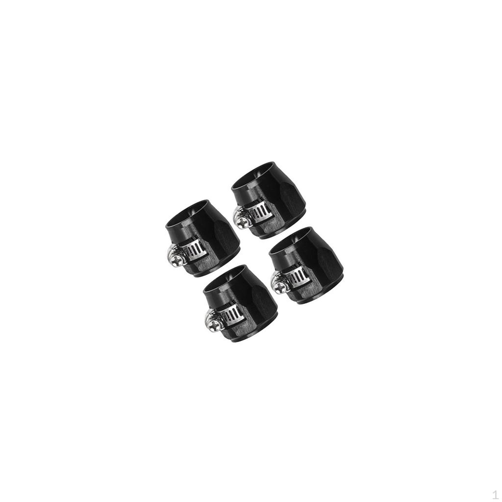 4Pcs Hose Finisher Clamps Oil Water Line Clip Professional Aluminum Alloy Car Accessories Pipe