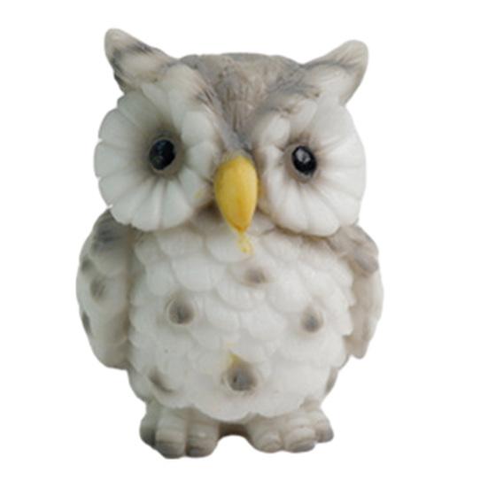 Mini figurine de hibou en résine, ornement miniature pour terrarium, bonsaï, micro-paysage, jardin féérique, décoration de gâteau