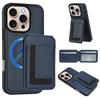 For Iphone 11 12 13 14 Pro Max 7 8 Plus SE 2 3 2022 Case Protective Cover Card Holder Stand Coin Magnetic Wallet Supports Wireless Charging
