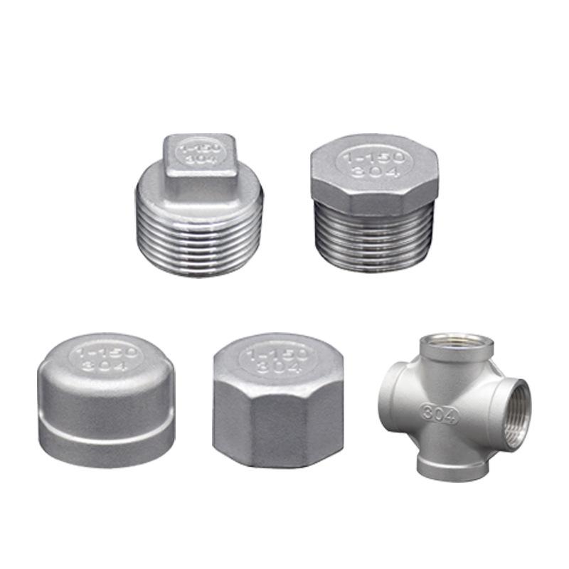 304 Stainless Steel Water Pipe Tee Connector 4-Point Inner/Outer Thread 316 Union Tap Accessory