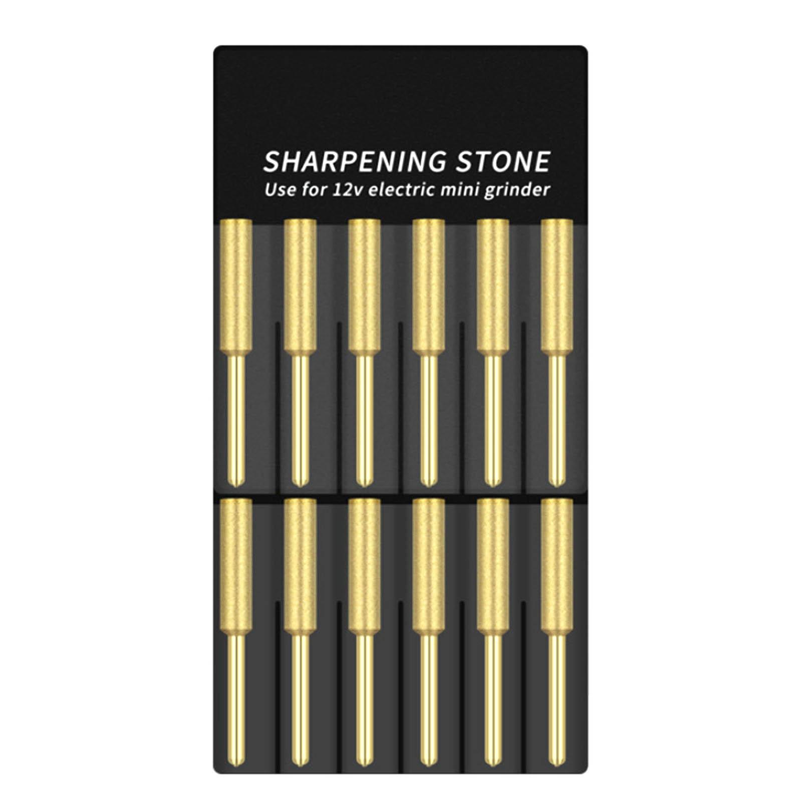 

12шт насадки для бензопилы с титановым покрытием, алмазная точилка высокой твердости, напильник для электрической бензопилы 4mm