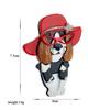 Blucome Lunettes de chapeau rouge, broches de chien, en matériau acrylique élégant pour femmes, Badge Animal mignon, nouvelles tendances, épingle d'anniversaire, accessoire cadeau