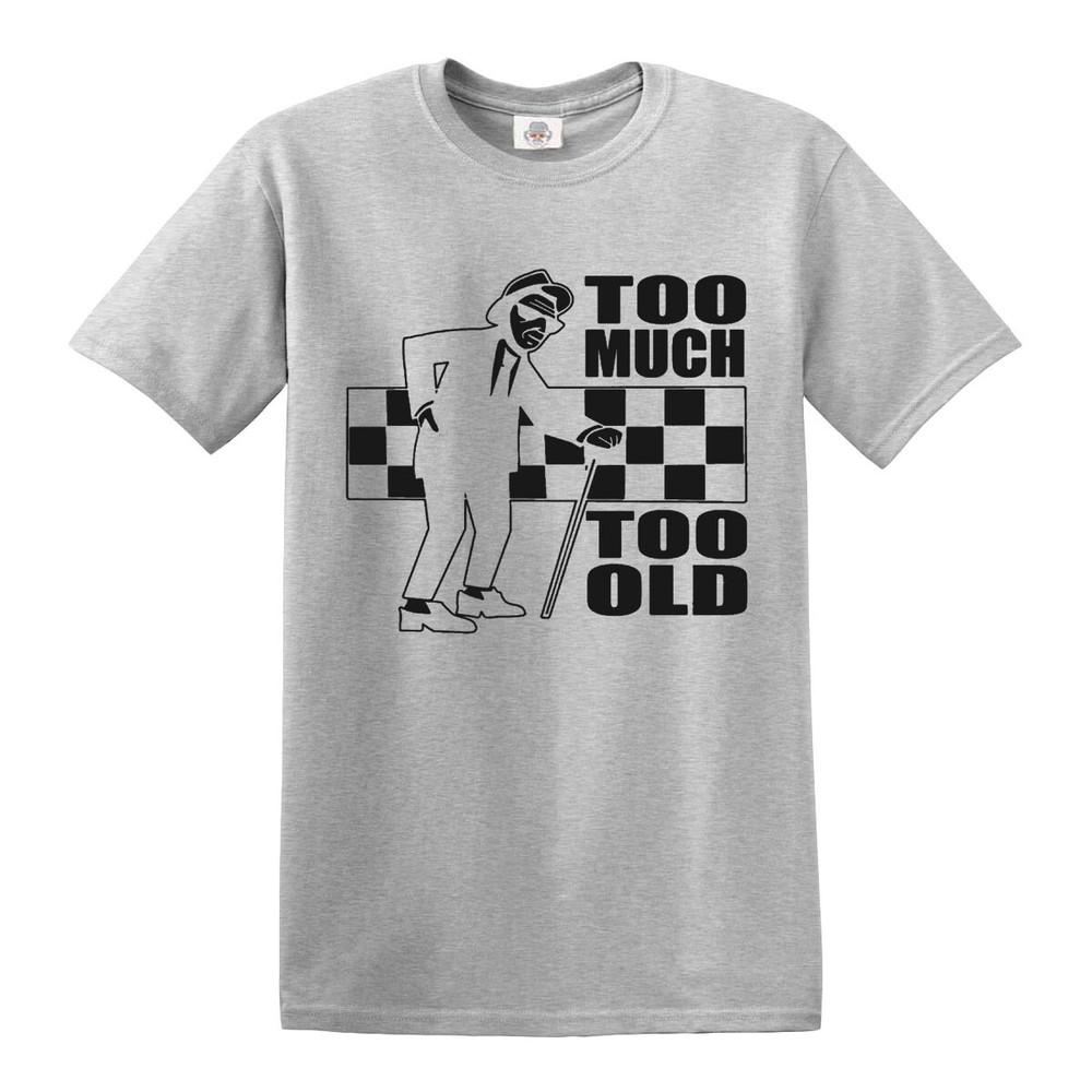 Too Much Too Old T-Shirt Ska 2 Tone Records Music Retro Top Tee