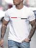 Man short sleeve T-shirt Letter Print Round Neck Breathable Streetwear Oversized Tee Casual Fashion High quality Clothing