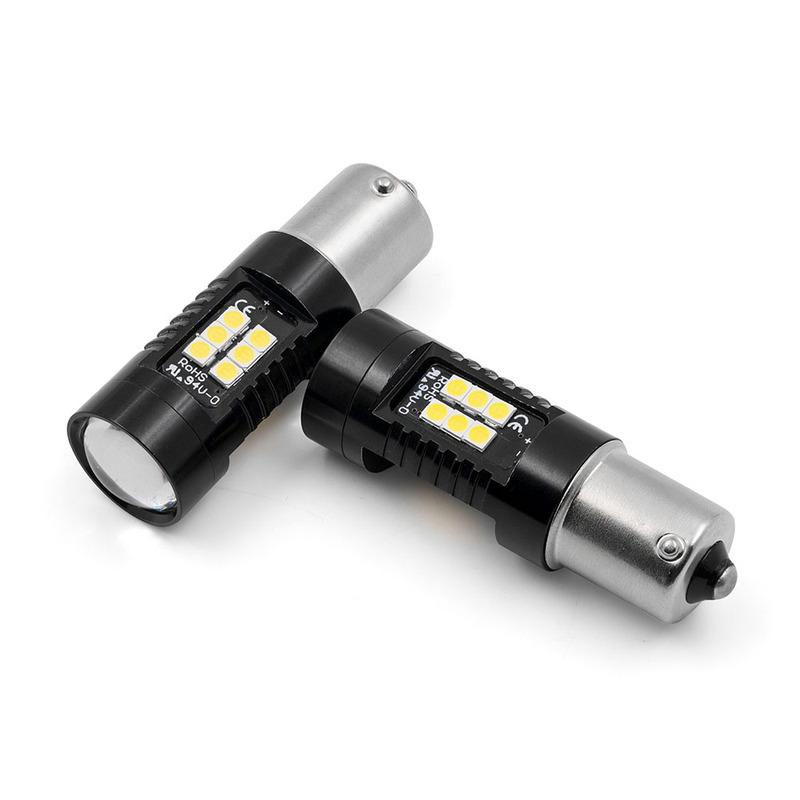 For Skoda Octavia 1 2 3 MK1 MK2 MK3 A4 A5 A7 FL 5E 1996- CANbus 1156 P21W BA15S 3030-SMD Projector Led Backup Reverse Lights