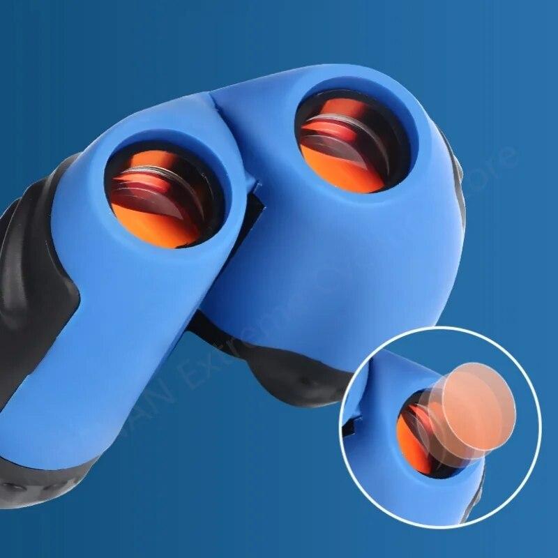 8x Kids Professional Mini Pocket Telescope Optics Compact Binoculars For Travel Bird Watching 21mm Objective Lens
