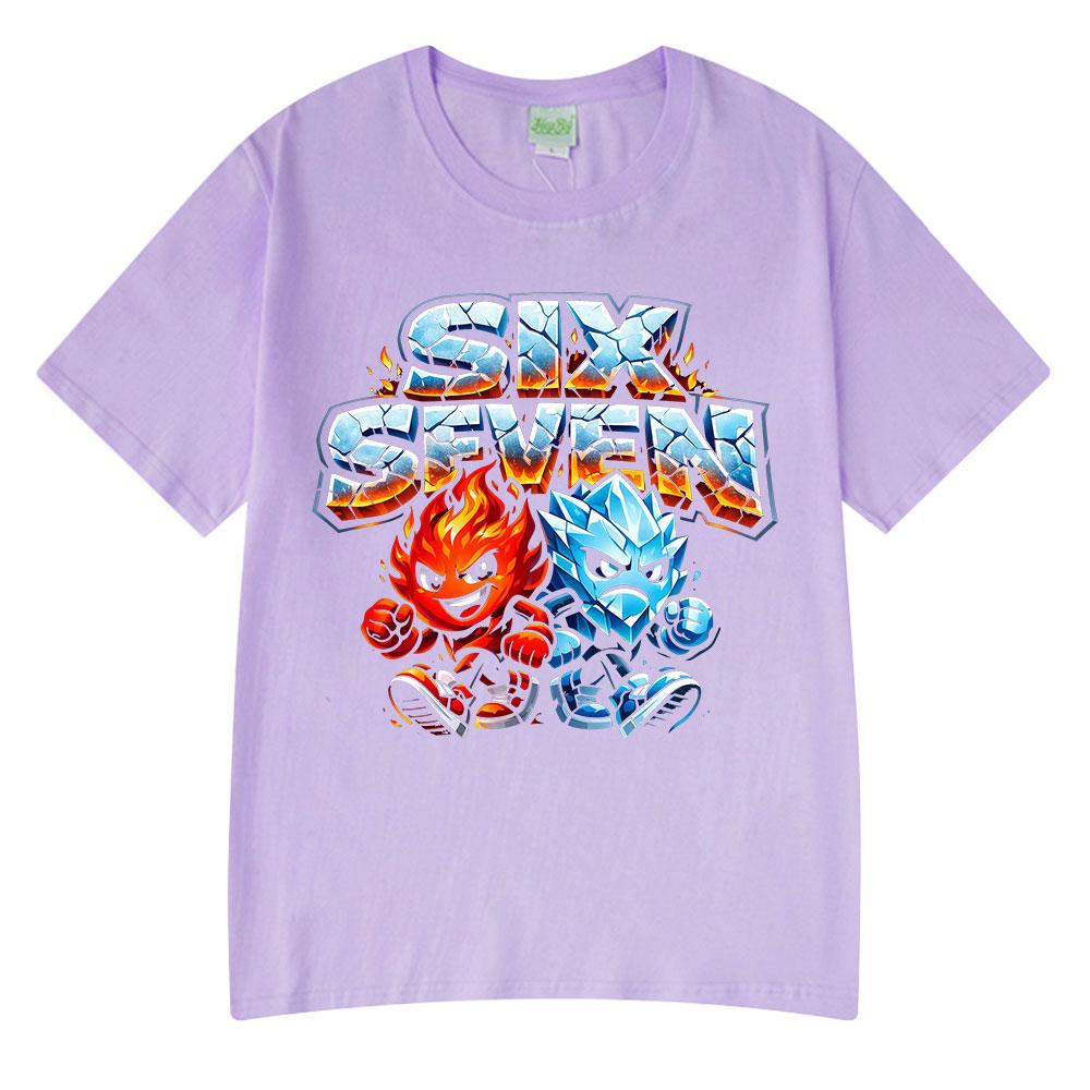 Six Seven Funny Cartoon 67 Meme T Shirts Unisex Women Clothing Fashion Harajuku Tshirt Summer Cotton Casual Short Sleeve Tshirts