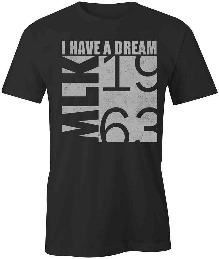I HAVE A DREAM MLK 1963 TShirt Tee Short-Sleeved Cotton CLOTHING S1BSA486