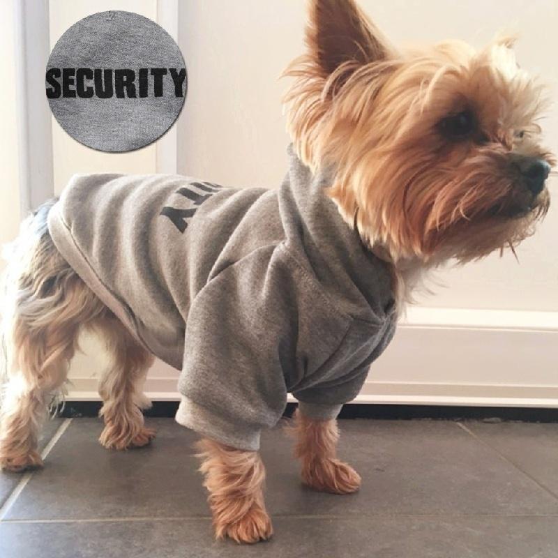 Security Pet Clothes for Small Dogs Warm Coat Jacket Spring Dog Hoodie Puppy Outfits Pajamas Dog