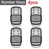 1-5PCS 433mhz Remote Control 4 Button Smart Copy Duplicator Electric Garage Door Gate Remote Cloning Universal Garage Door Gate