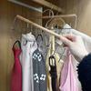 Multifunctional Rotatable Clothes Drying Rack Wooden Clothes Rack With Hook Underwear Vest Storage Clothes Drying Rack